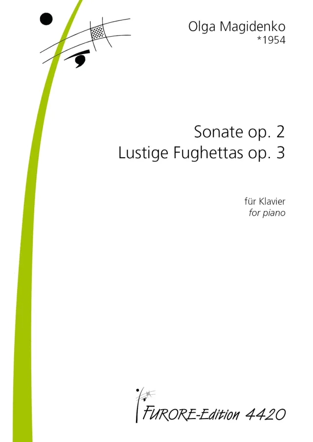 Furore Edition Sonate op.2 Fughettas op.3 Klaviernoten 1967