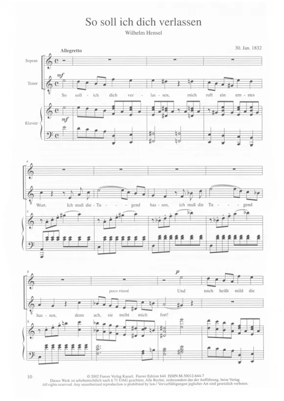 Furore Duette Vol. 5 S/T Klavier Noten Partitur Hensel