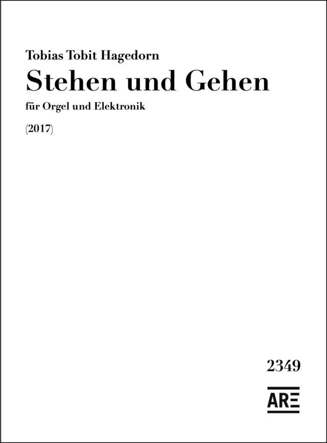 Are Musik Verlag Hagedorn Stehen und Gehen Orgelnoten Elektronik