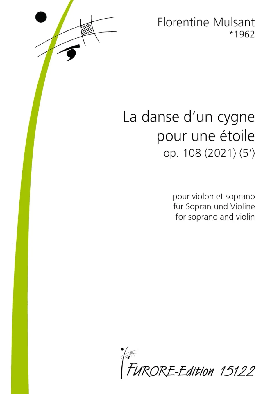 Furore Edition La danse d‘un cygne pour une étoile op. 108 Noten