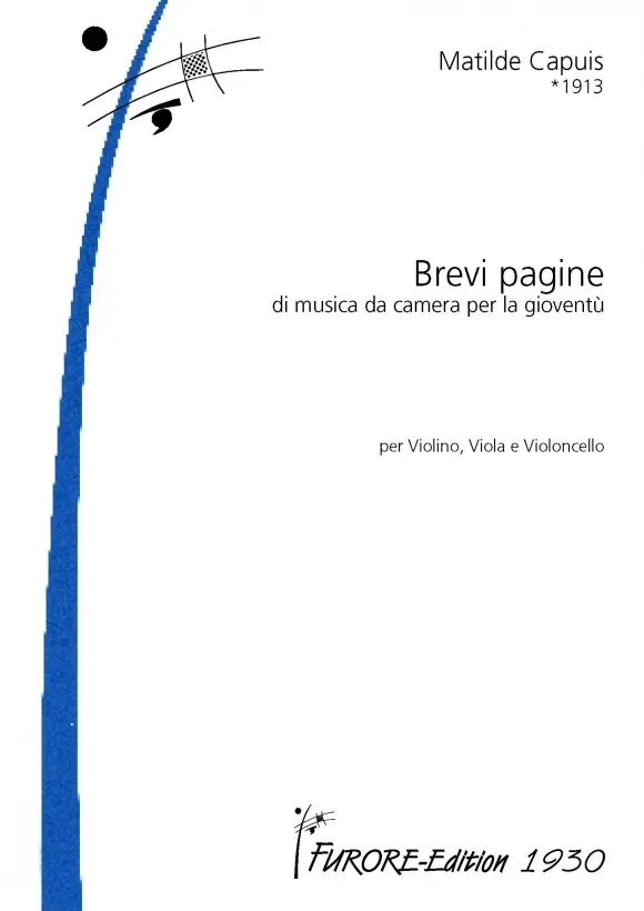 Furore Edition Brevi Pagine di Musica da Camera per la Gioventu Trio für Violine, Viola und Violoncello
