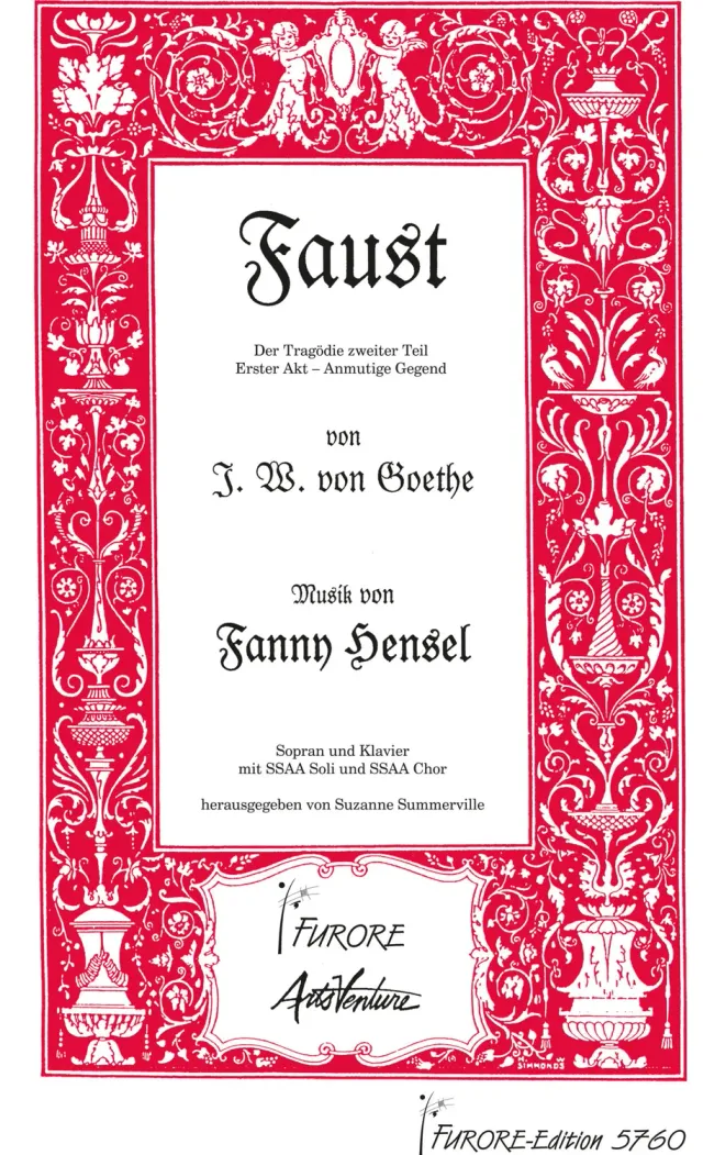 Furore Edition Faust II Chorpartitur Frauenchor Klavier