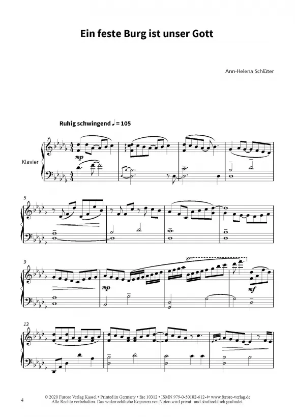 Furore Edition Himmelland 9 Klavierstücke Noten 2019/20