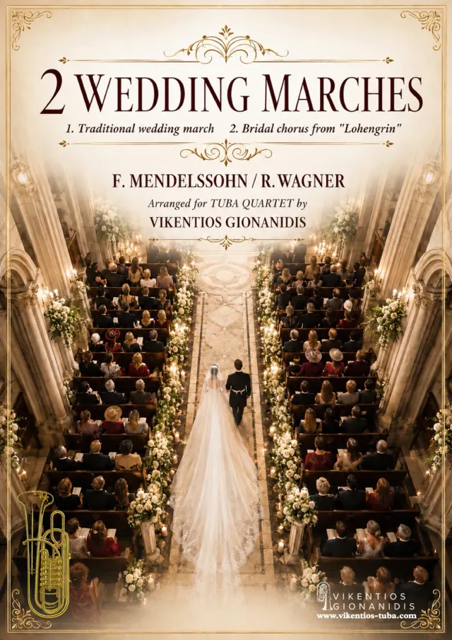Vikentios Gionanidis Two Wedding Marches Tubaquartett Noten
