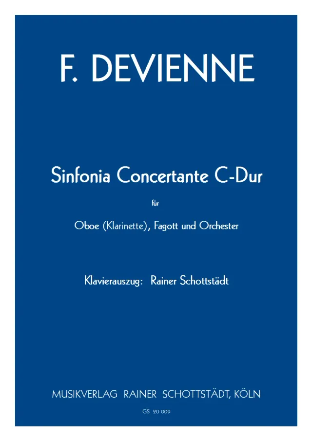 Musikverlag Rainer Schottstädt Sinfonia Concertante C-dur Noten Oboe Fagott Klavier