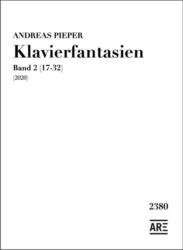 Pieper Klavierfantasien Band 2 Klaviernoten 16 Stücke