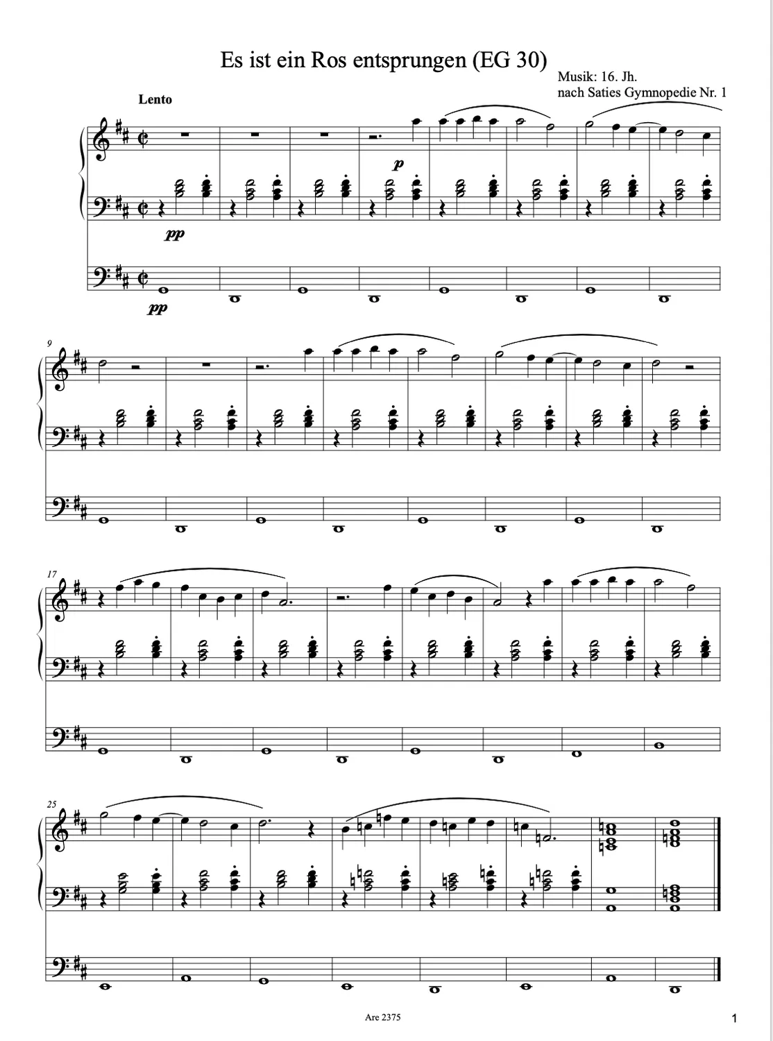 Are Musik Verlag In neuem Gewand I Choralvorspiele Weihnachten Ostern