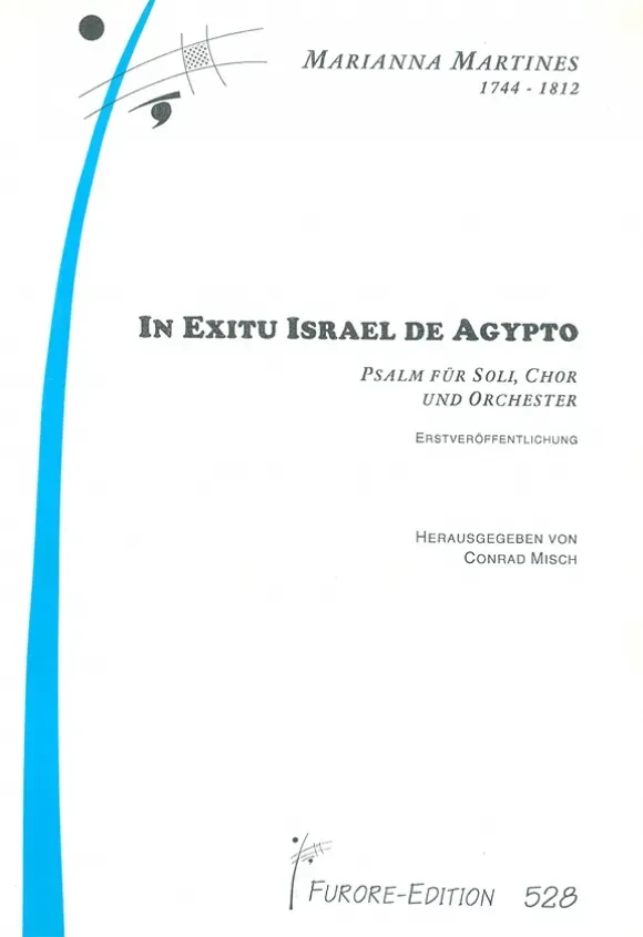 Furore Edition In Exitu Israel de Agypto Chorpartitur Soli Chor Orchester