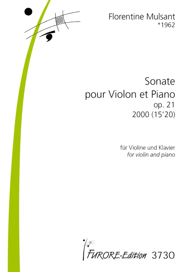 Furore Sonata Violine Klavier Partitur Stimmen Dialog