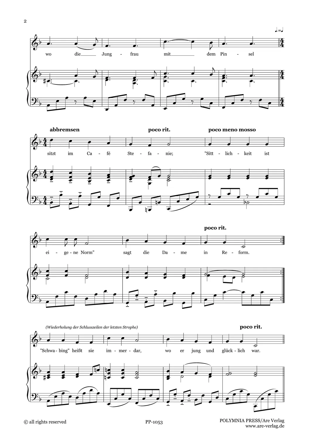 Are Musik Verlag Wie man revoluzzt Lieder Noten Gesang Klavier