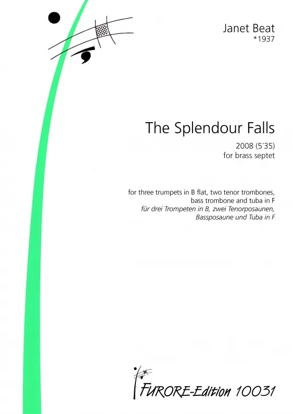 Furore Edition The Splendour Falls Blechbläserseptett Noten Partitur