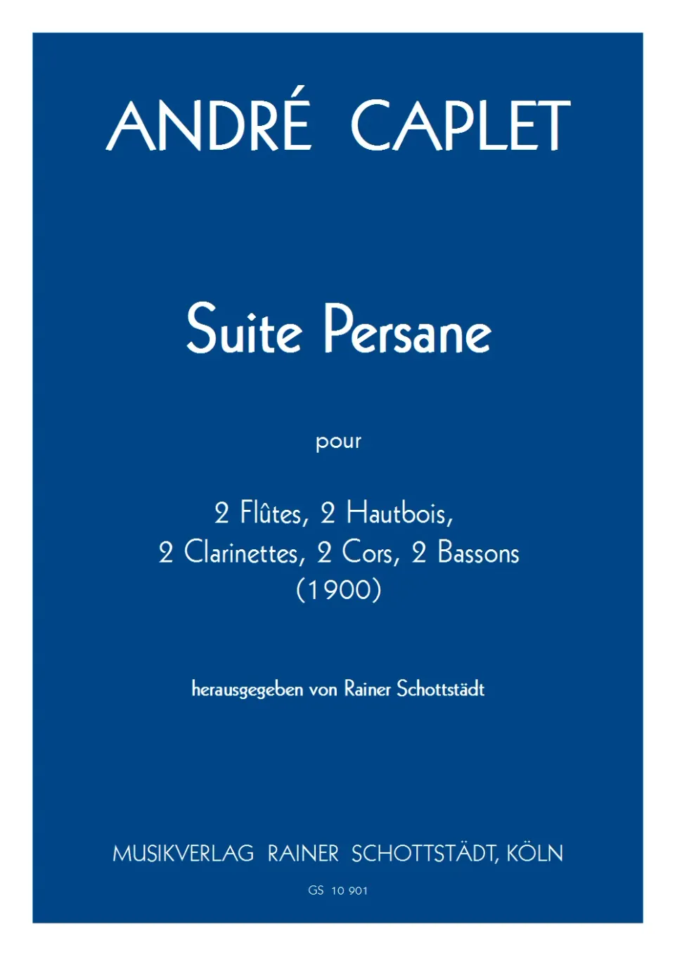 Musikverlag Rainer Schottstädt Suite Persane d-moll Partitur und Stimmen