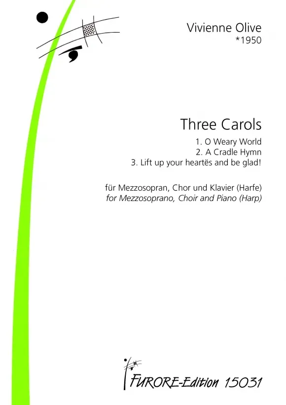 Furore Edition Three Carols Chorpartitur für Mezzosopran und Klavier