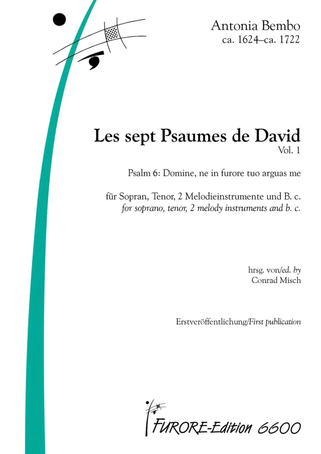 Furore Edition Les sept Psaumes de David Vol. 1 Psalm VI Partitur