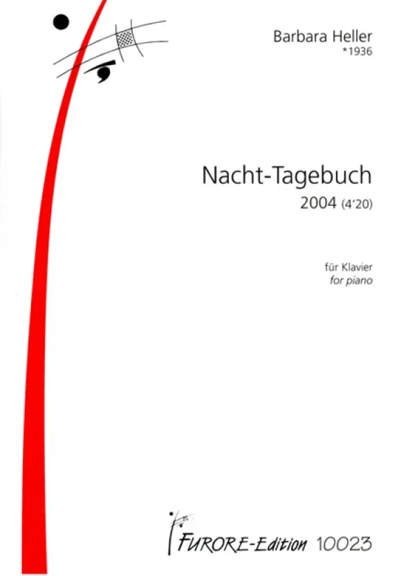 Furore Edition Nacht-Tagebuch Klaviernoten Partitur