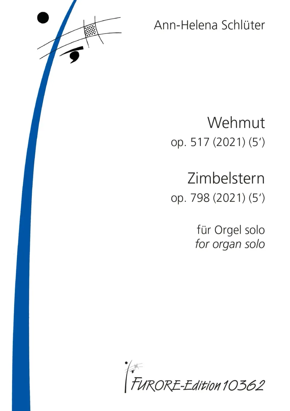 Furore Edition Wehmut op. 517 Zimbelstern op. 798 Noten