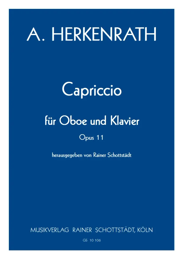Musikverlag Rainer Schottstädt Capriccio op. 11 Noten Oboe Klavier