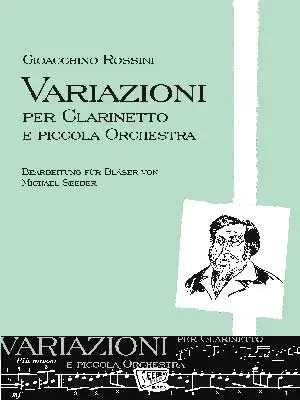 Seeber Film Verlag Rossini Variationen Klarinette Orchester B-Dur