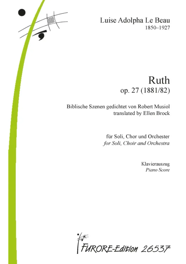Furore Edition Ruth op. 27 Biblische Szenen Klavierauszug
