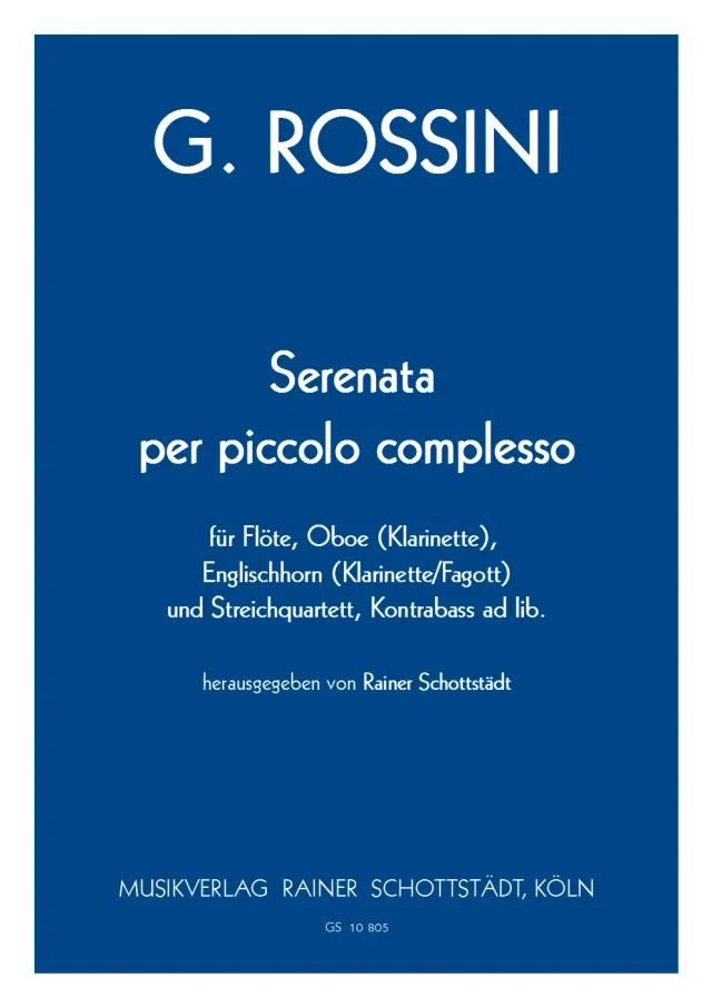 Musikverlag Rainer Schottstädt Serenata per piccolo complesso Noten Ensemble