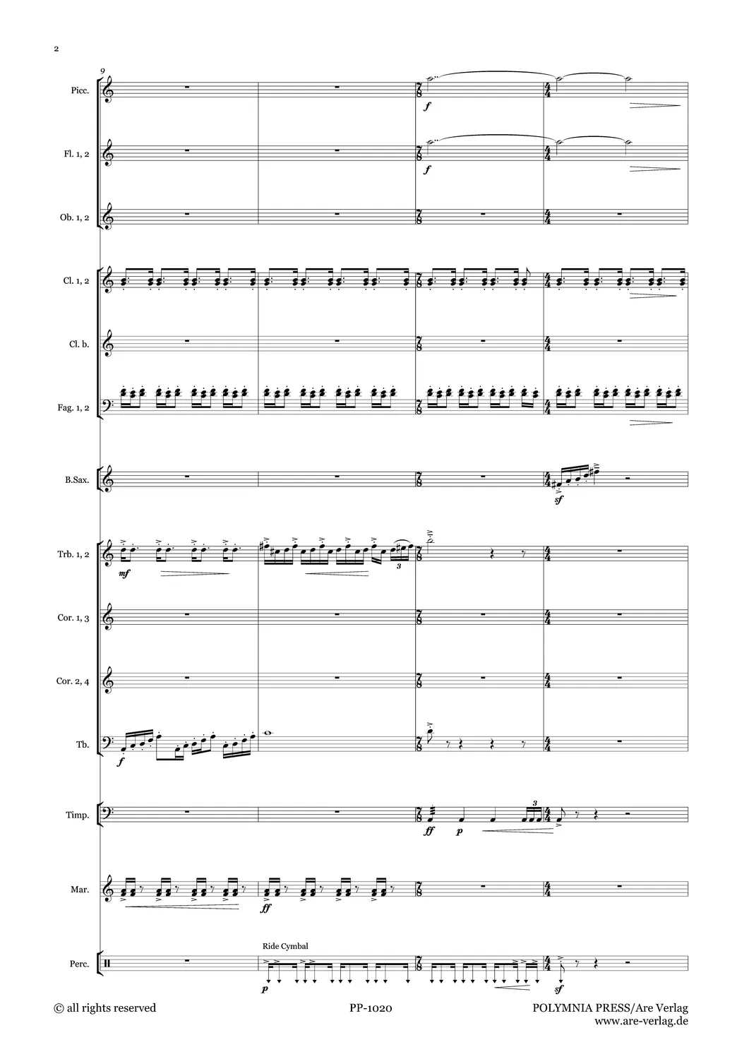 Are Musik Verlag Ulrich Schultheiss „Les Métropolitains“ Noten Blasorchester