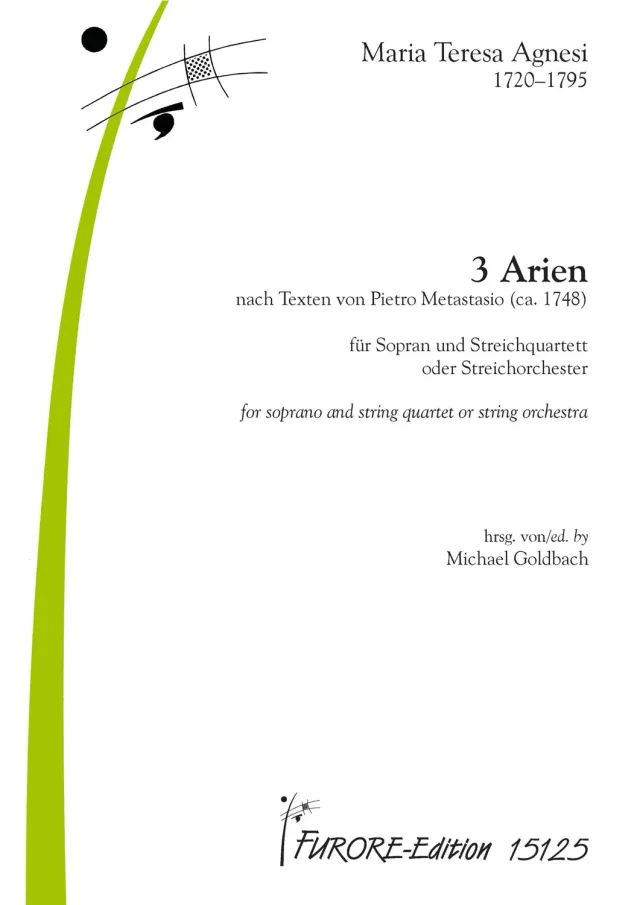 Furore Edition 3 Arias Sopran Streichquartett Noten