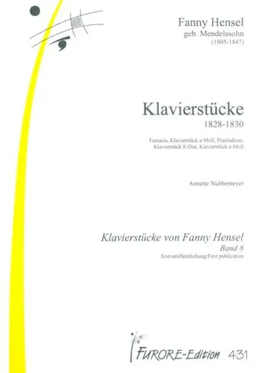 Furore Edition Piano Pieces 1828-1830 Klaviernoten Band 8
