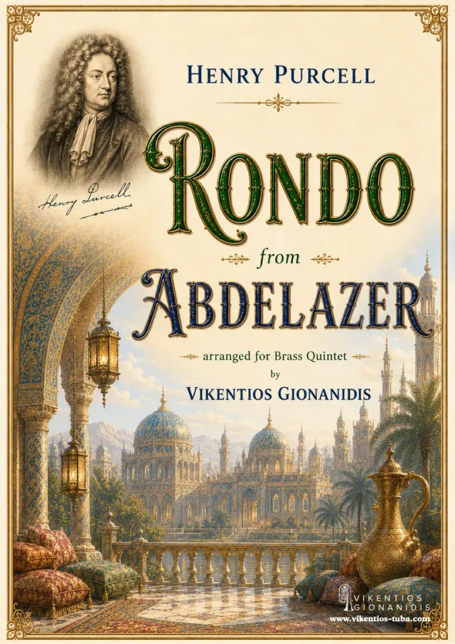 Vikentios Gionanidis Rondo Abdelazer Purcell Noten Blechbläserquintett
