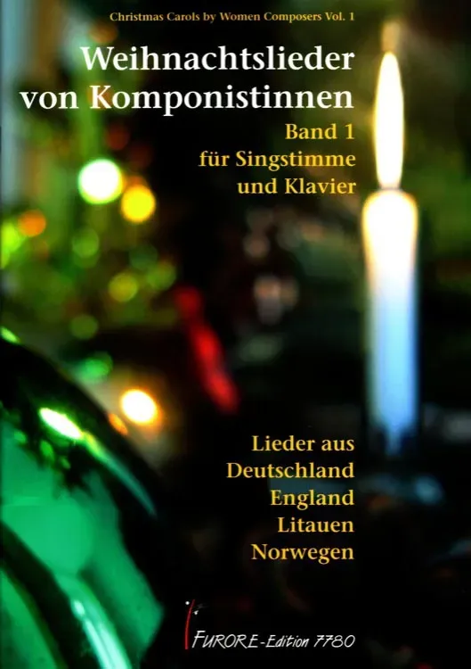Furore Edition Christmas Carols by women composers vol. 1 für Gesang und Klavier, Partitur