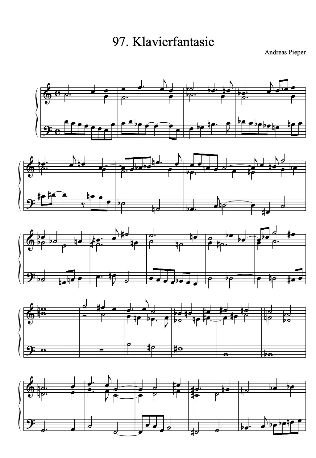 Are Musik Verlag Klavierfantasien Band 7 (97–112) Klaviernoten