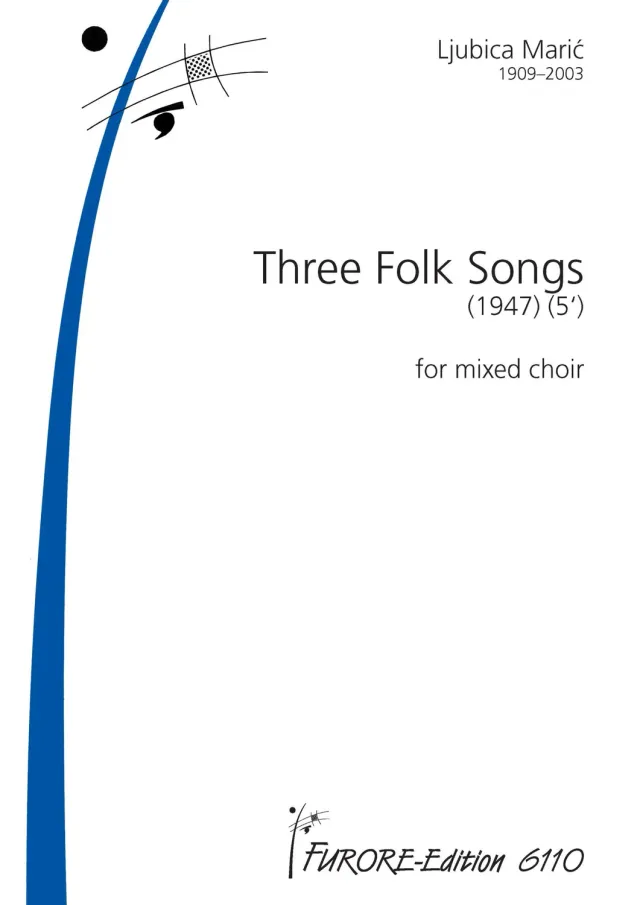 Furore Edition Three Folk Songs Chornoten gemischter Chor