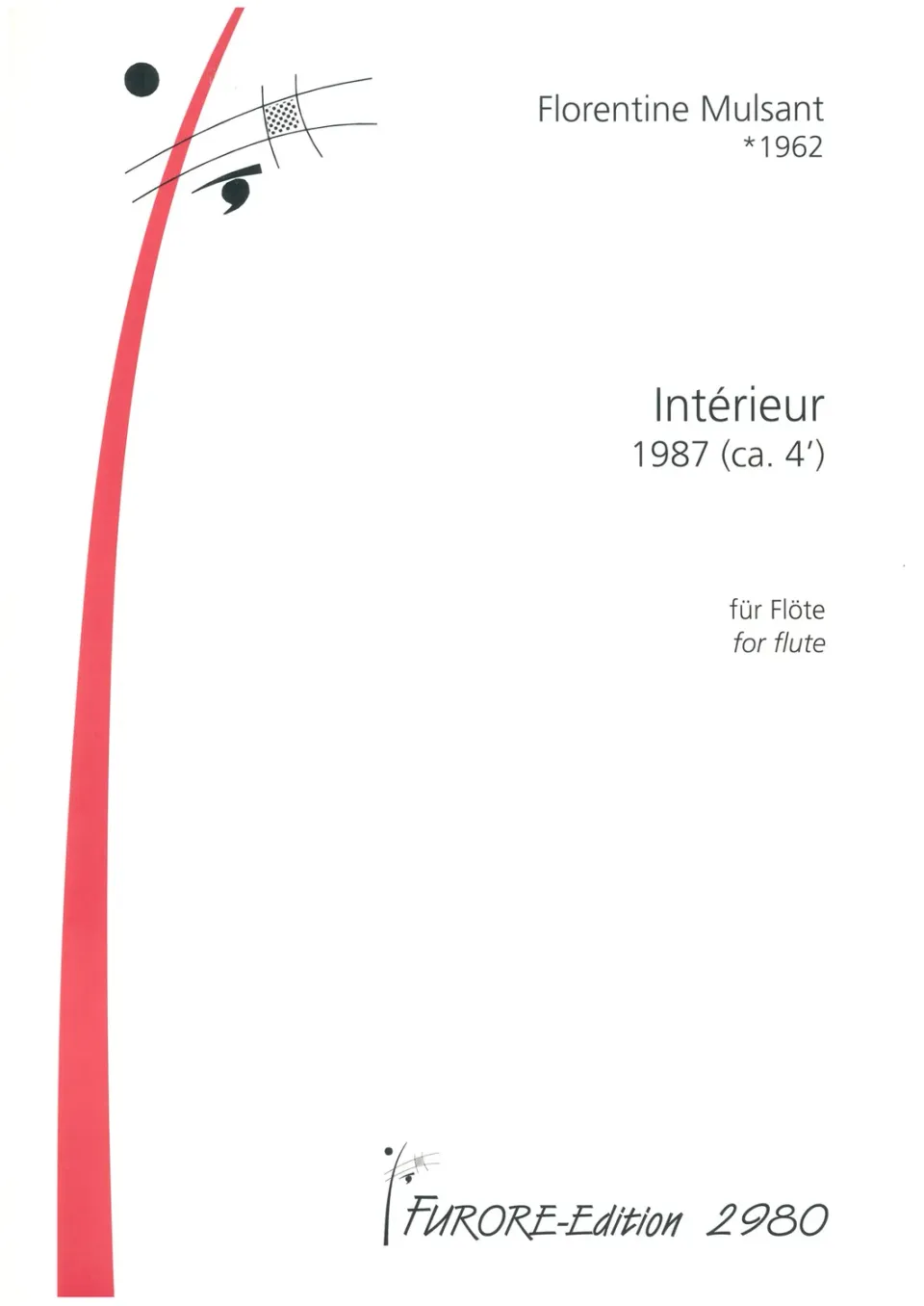 Furore Edition Intérieurs Flötennoten