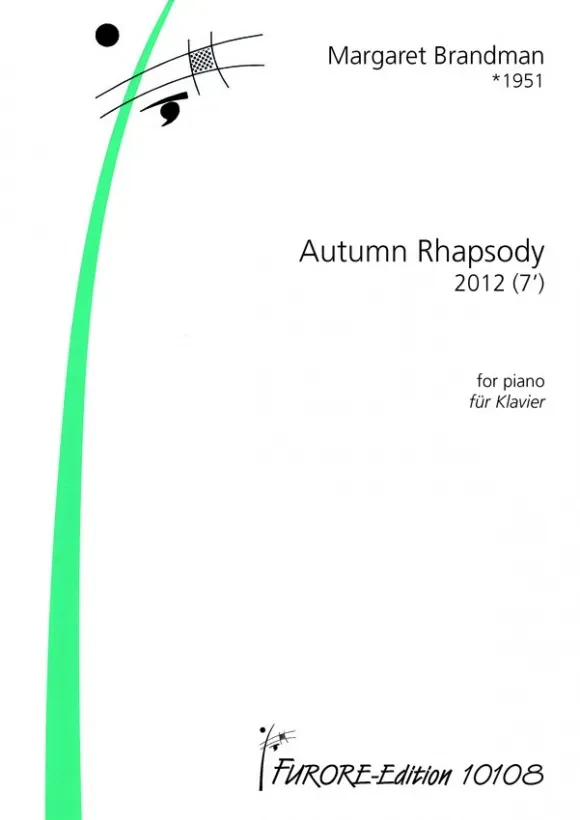 Furore Edition Autumn Rhapsody Klaviernoten Partitur mittelschwer