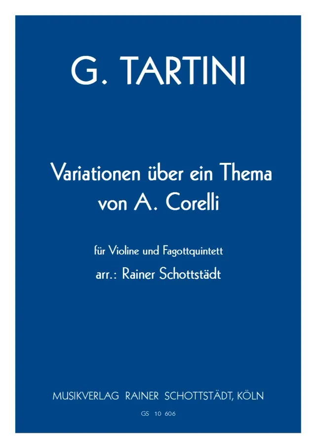 Schottstädt Corelli-Variationen Noten Violine Fagott Kontrafagott