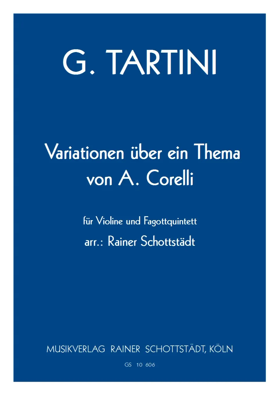 Schottstädt Corelli-Variationen Noten Violine Fagott Kontrafagott