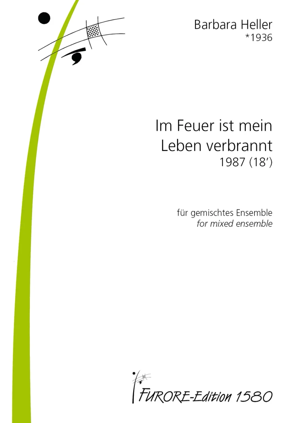 Furore Edition Im Feuer Noten Gemischtes Ensemble