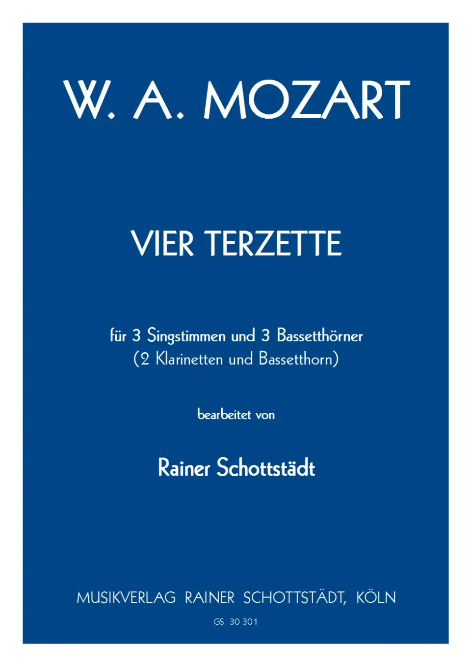 Musikverlag Rainer Schottstädt 4 Terzette für 3 Blechbläser und Singstimmen