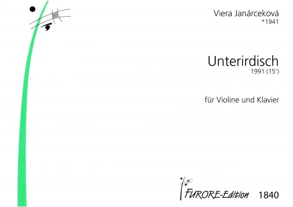 Furore Edition Unterirdisch Duo Violine Klavier Noten