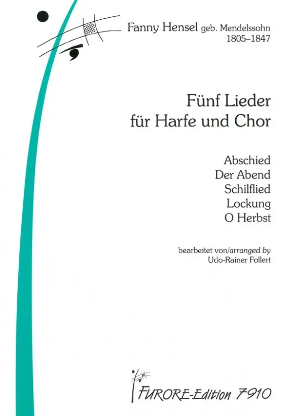 Furore Edition 5 Lieder Chorpartitur Harfe gemischter Chor