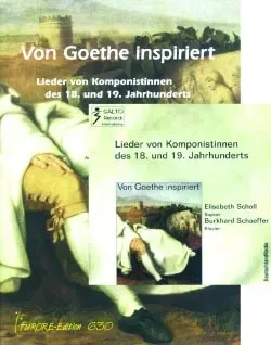Furore Edition Von Goethe inspiriert Liederbuch mit CD für Singstimme und Klavier