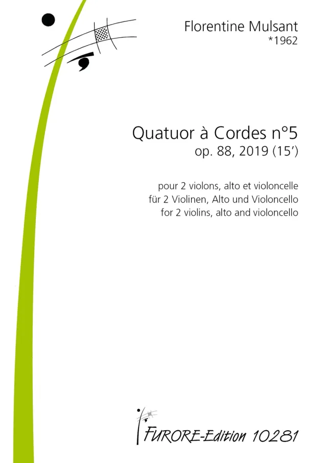 Furore Edition Quatuor à Cordes n°5 op. 88 Streichquartett Noten