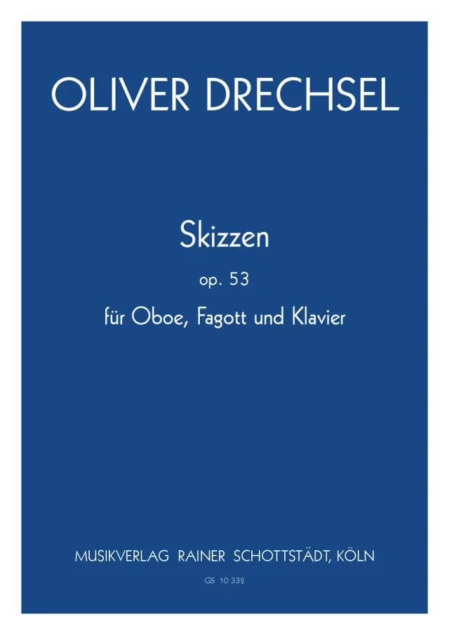 Musikverlag Rainer Schottstädt Skizzen op.53 Noten Ob Fg Klavier