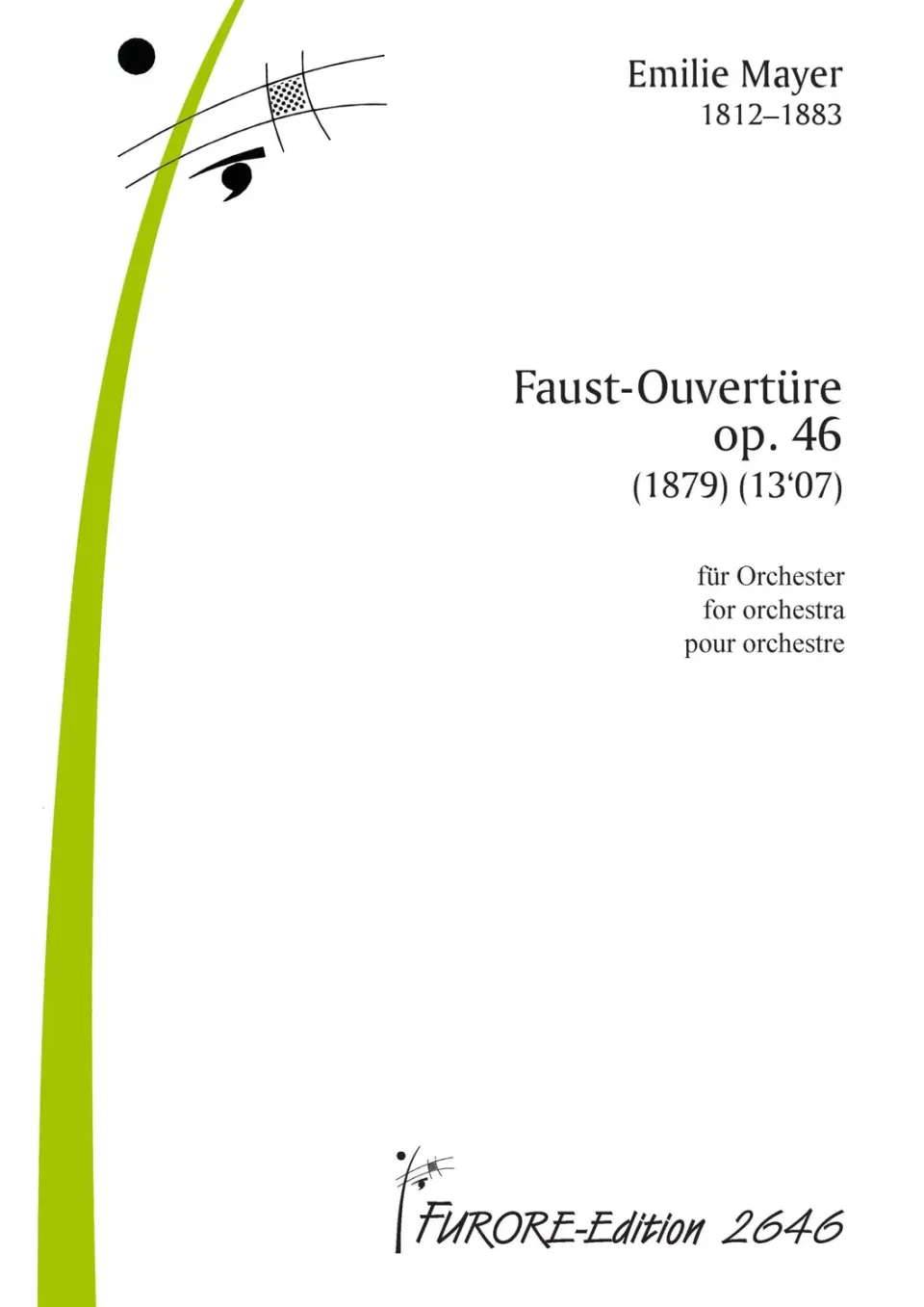 Furore Edition Faust-Ouvertüre op. 46 Orchesterpartitur