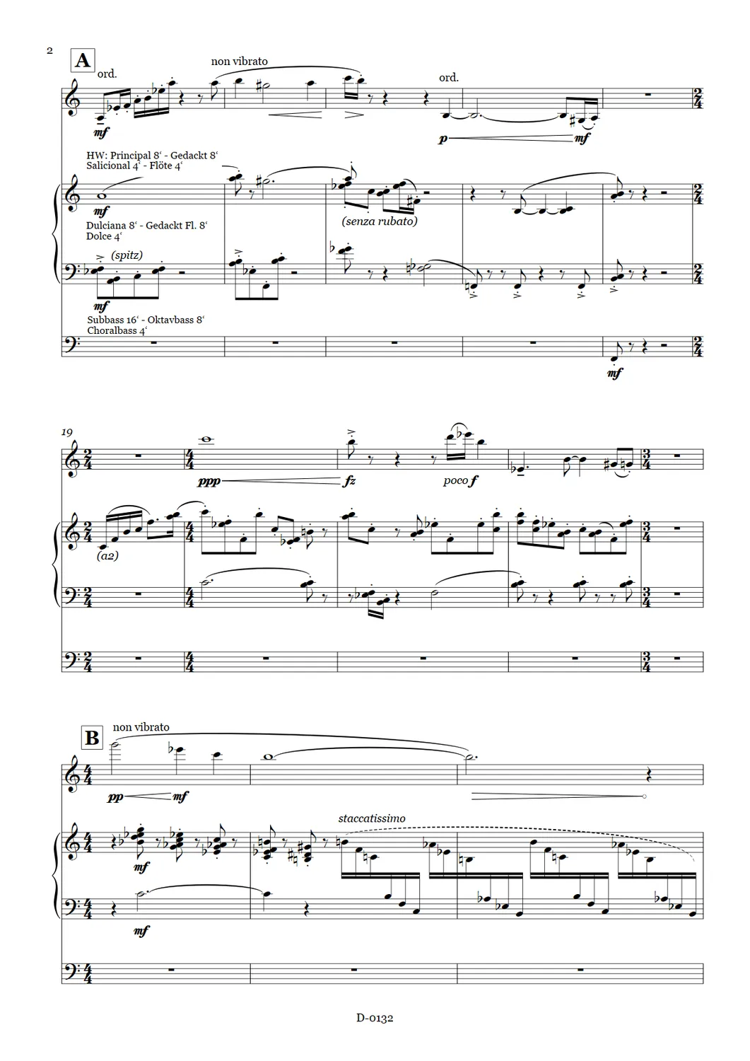 Are Musik Verlag Schultheiss DayDream Noten Violine Orgel