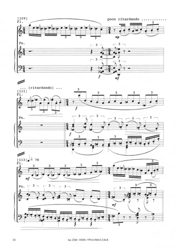 Furore Edition I, Laika Noten für Flöte, Violoncello und Klavier