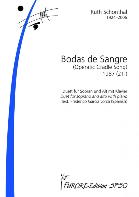 Furore Edition Bodas de Sangre Noten Sopran Alt Klavier