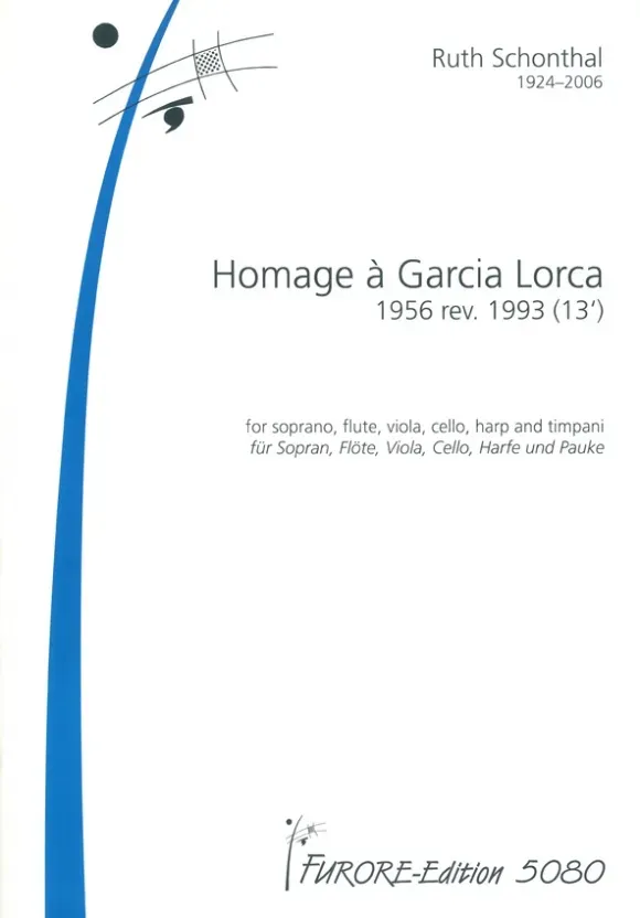 Furore Edition Homage à Garcia Lorca Partitur Sopran