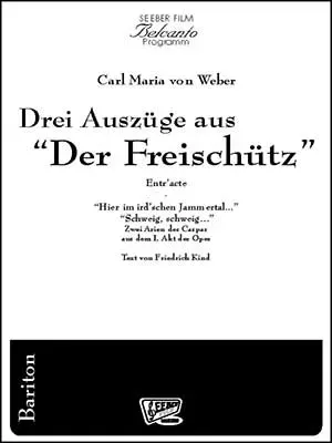 Seeber Film Verlag Freischütz Drei Auszüge Noten Blasorchester Bass C+