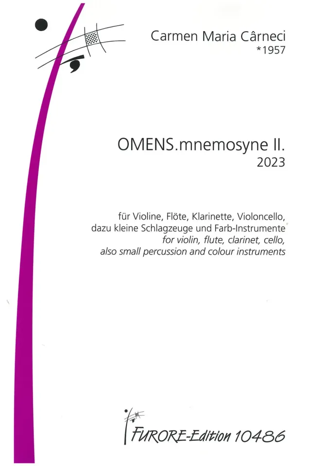 Furore Edition Omens mnemosyne II Kammermusiknoten Ensemble