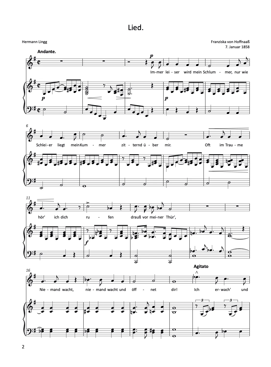 Are Musik Verlag Hoffnaaß Lieder Gesang Klavier Noten